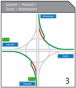 nieuwe aansluitingen: Leuven-Hasselt en Genk-Antwerpen